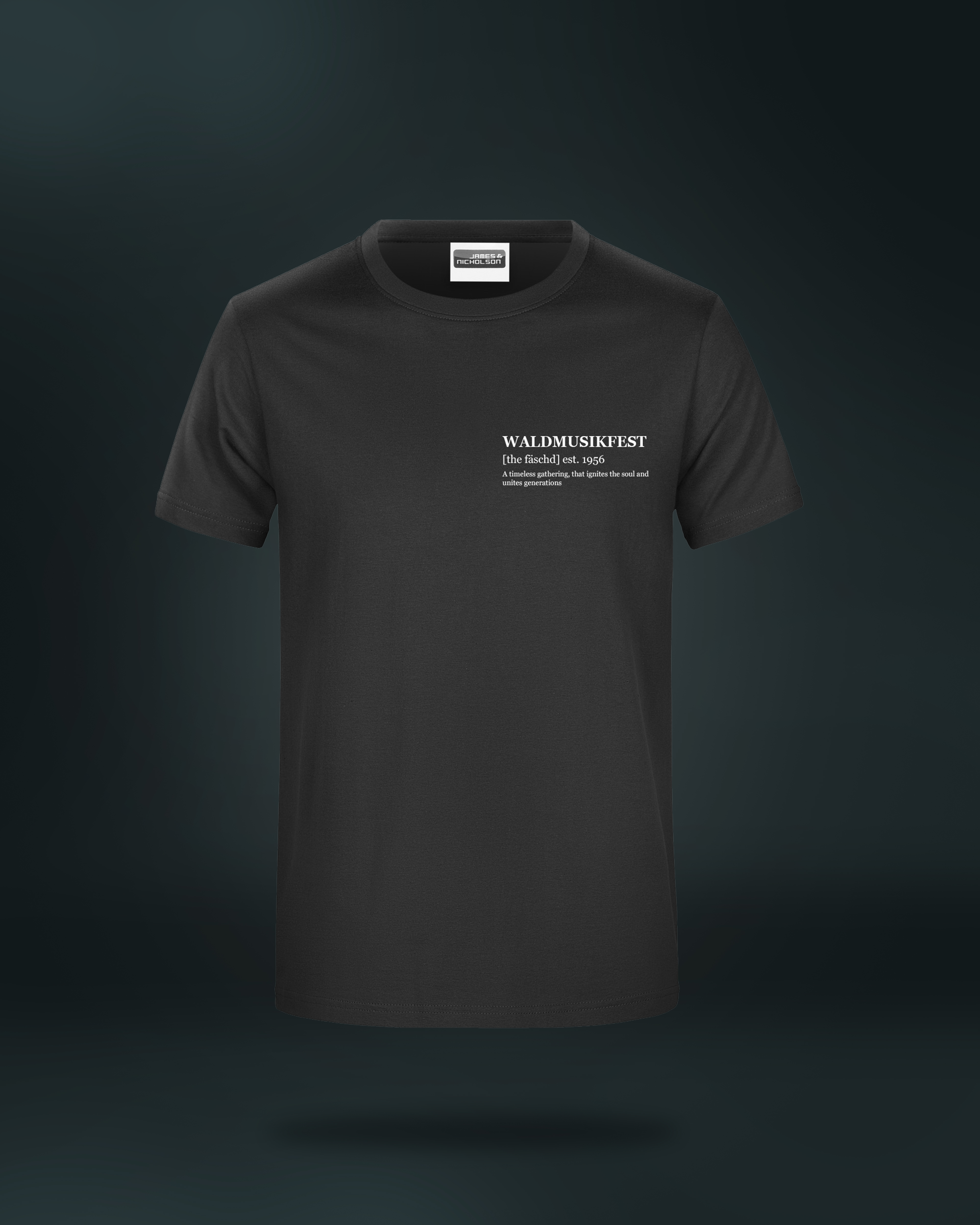 2026_Waldmusikfest_Fan_Shirt_black_front